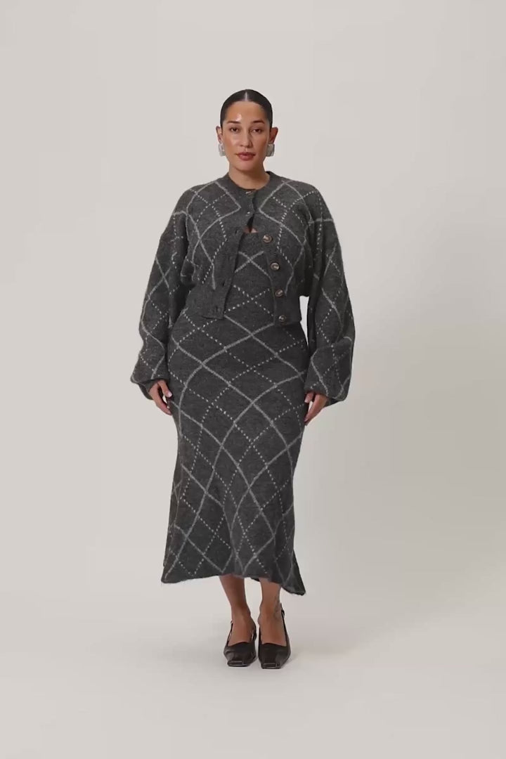 Merano Dress Dark Grey