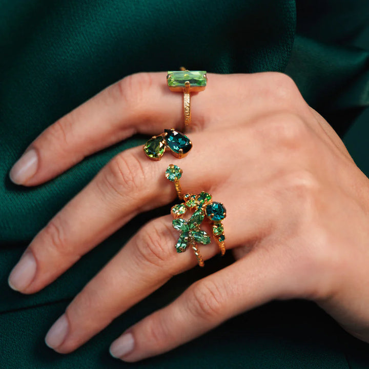 Stardust Ring Gold Green Combo