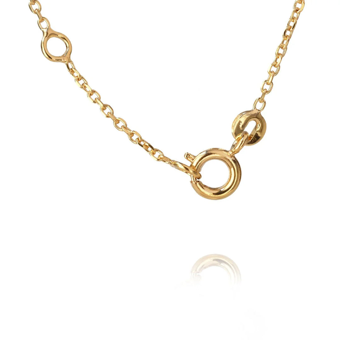 Classic Petite Necklace Gold Pearl