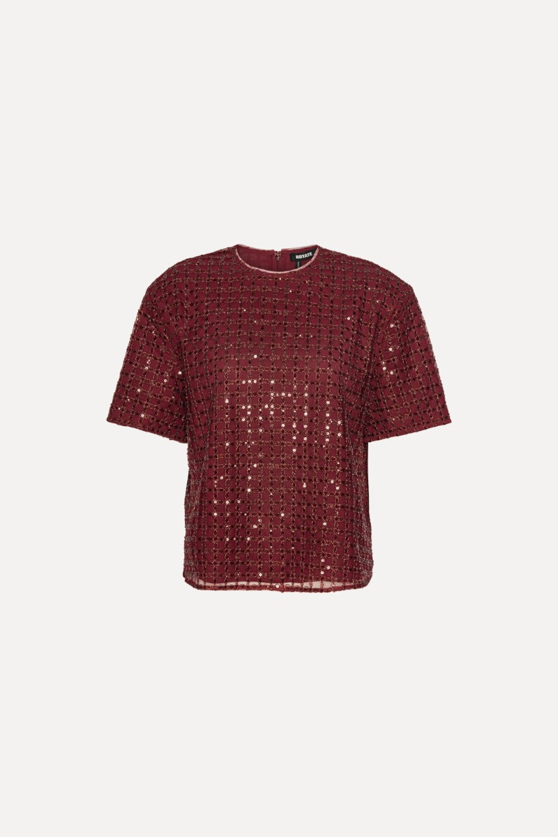 Beaded Oversized Top Zinfandel