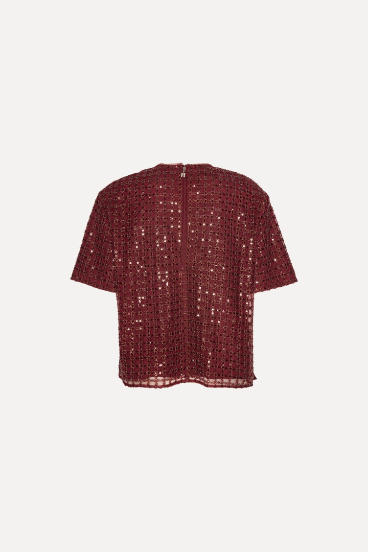 Beaded Oversized Top Zinfandel