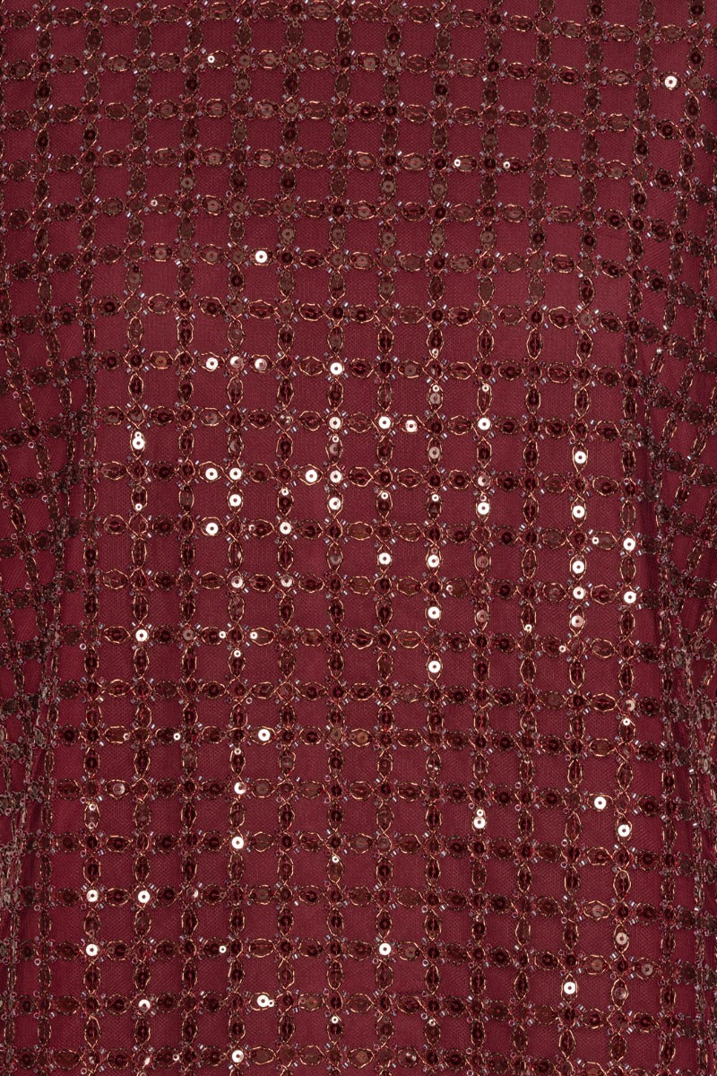 Beaded Oversized Top Zinfandel