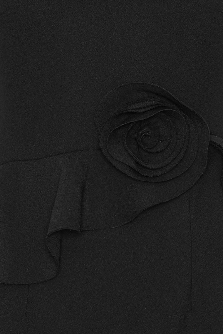 Rose Mini Dress Black