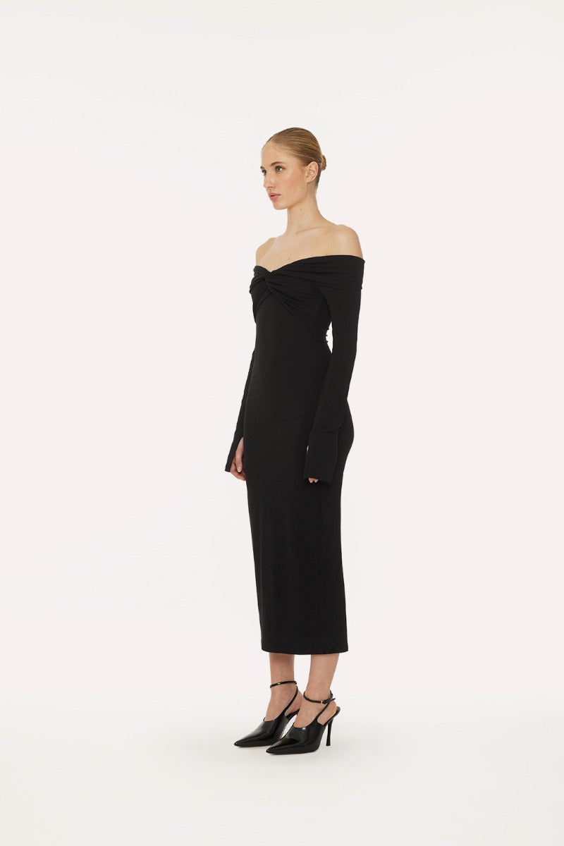 Off Shoulder Dress Black