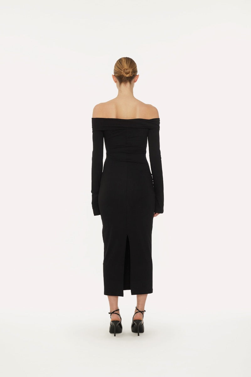 Off Shoulder Dress Black