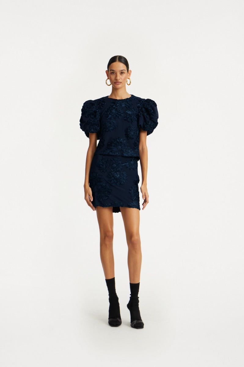 3D Mesh Mini Skirt. Blueprint