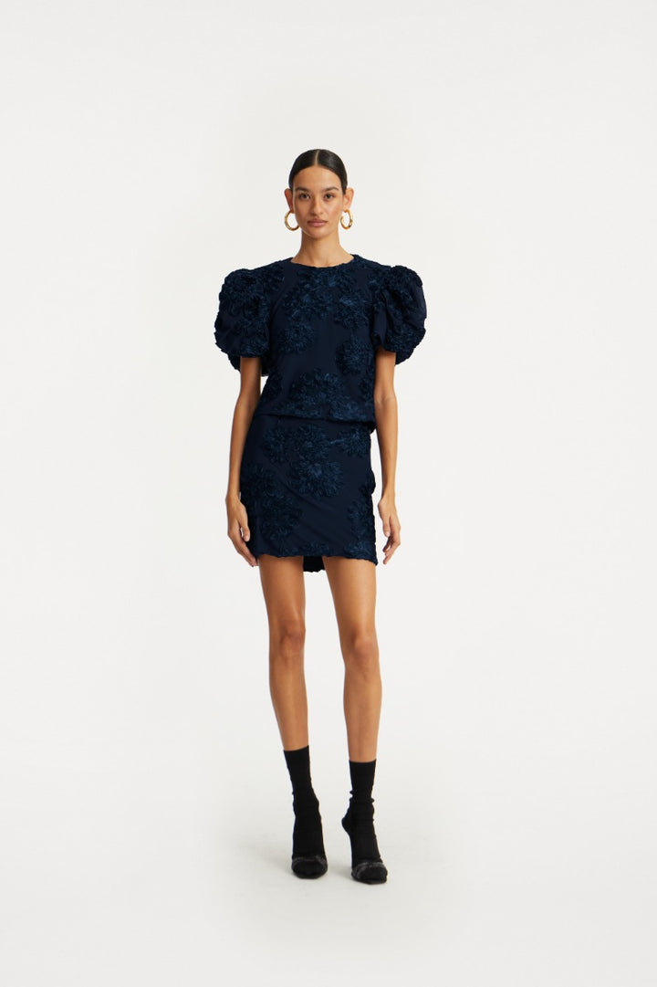 3D Mesh Mini Skirt. Blueprint