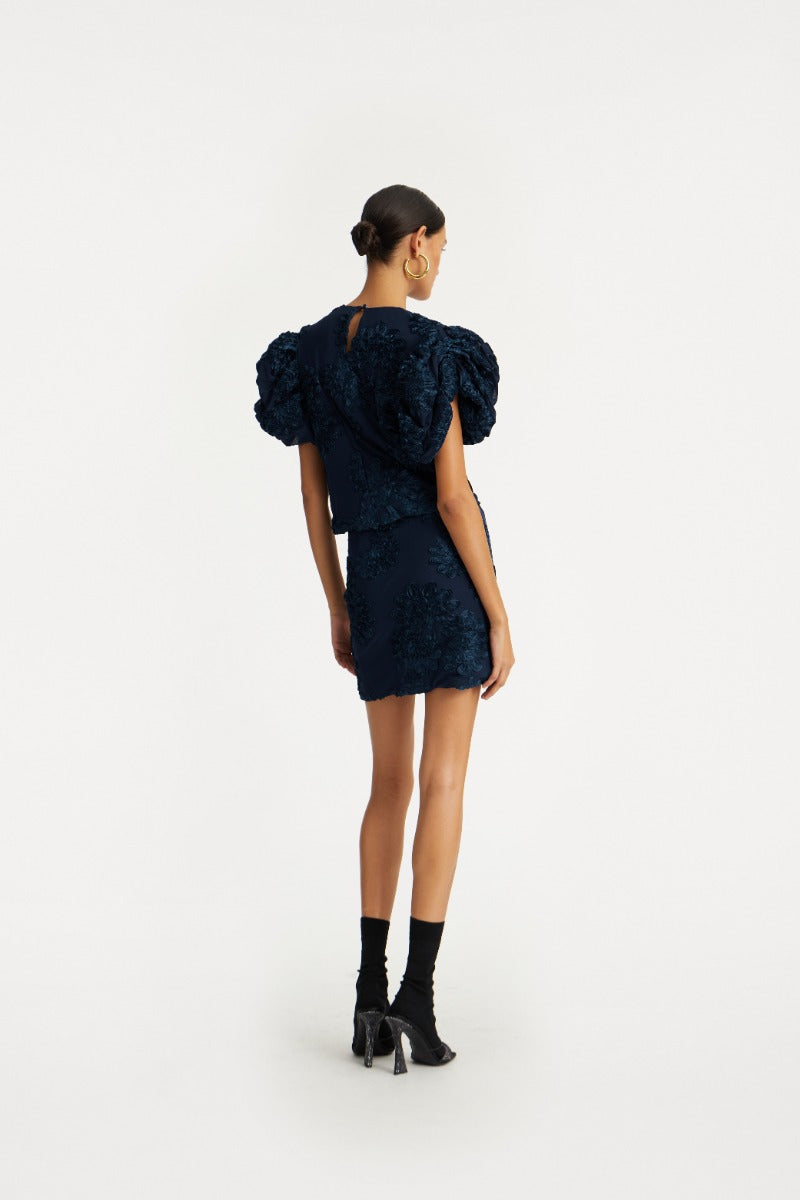 3D Mesh Mini Skirt. Blueprint