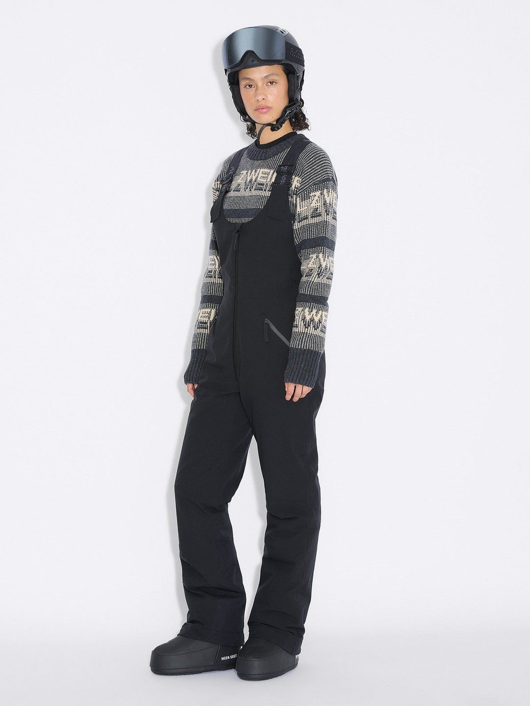 W Tryvann Bib Trouser Dk. Grey (1054)