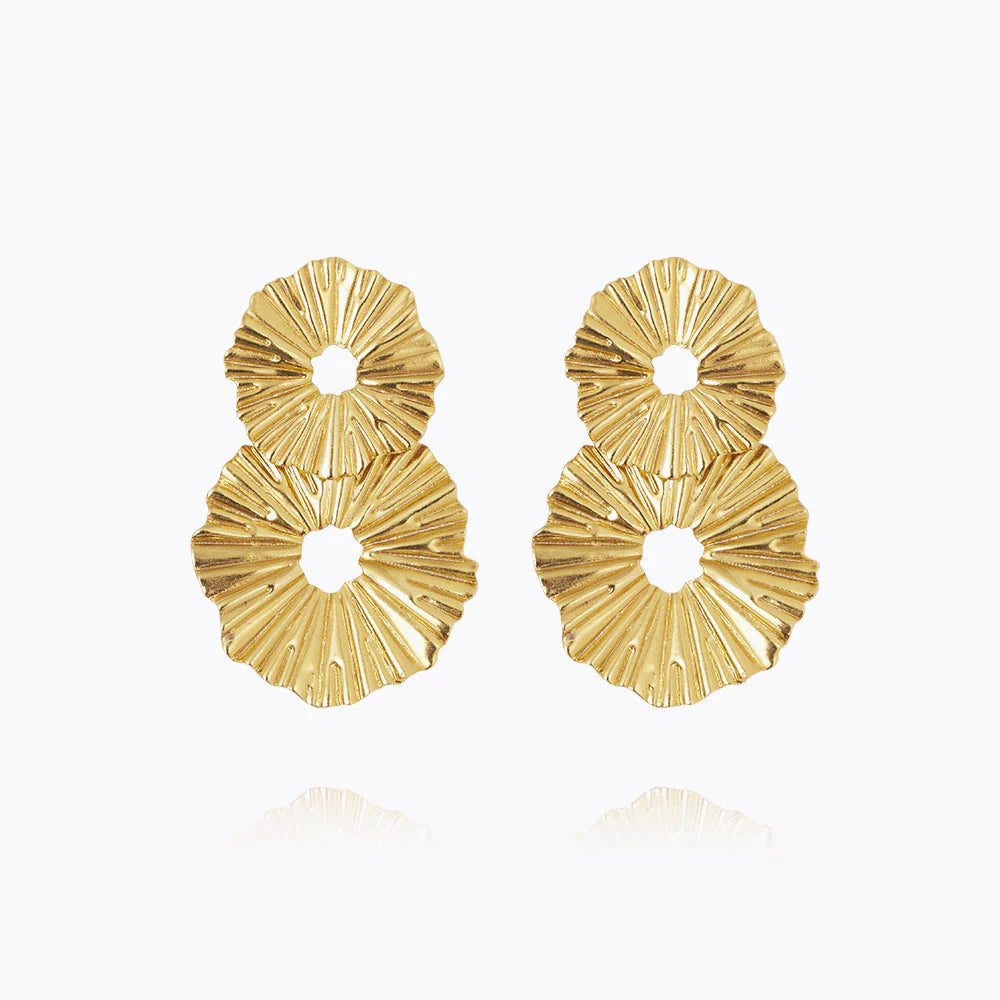 Vassia Earrings Gold Gold