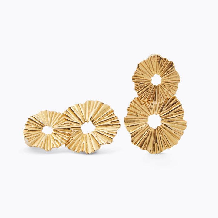 Vassia Earrings Gold Gold