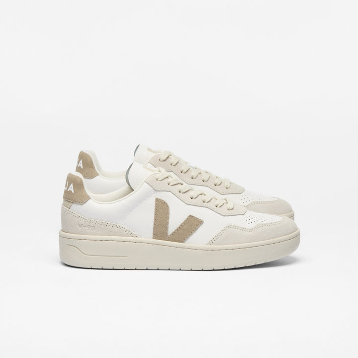 V-90 O. T. Leather White Taupe