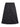 Military Snap Button Down Skirt Black