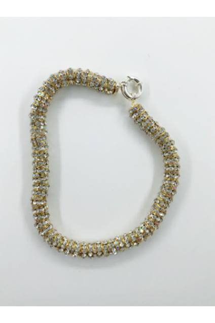 Fat Diamond Necklace Gold