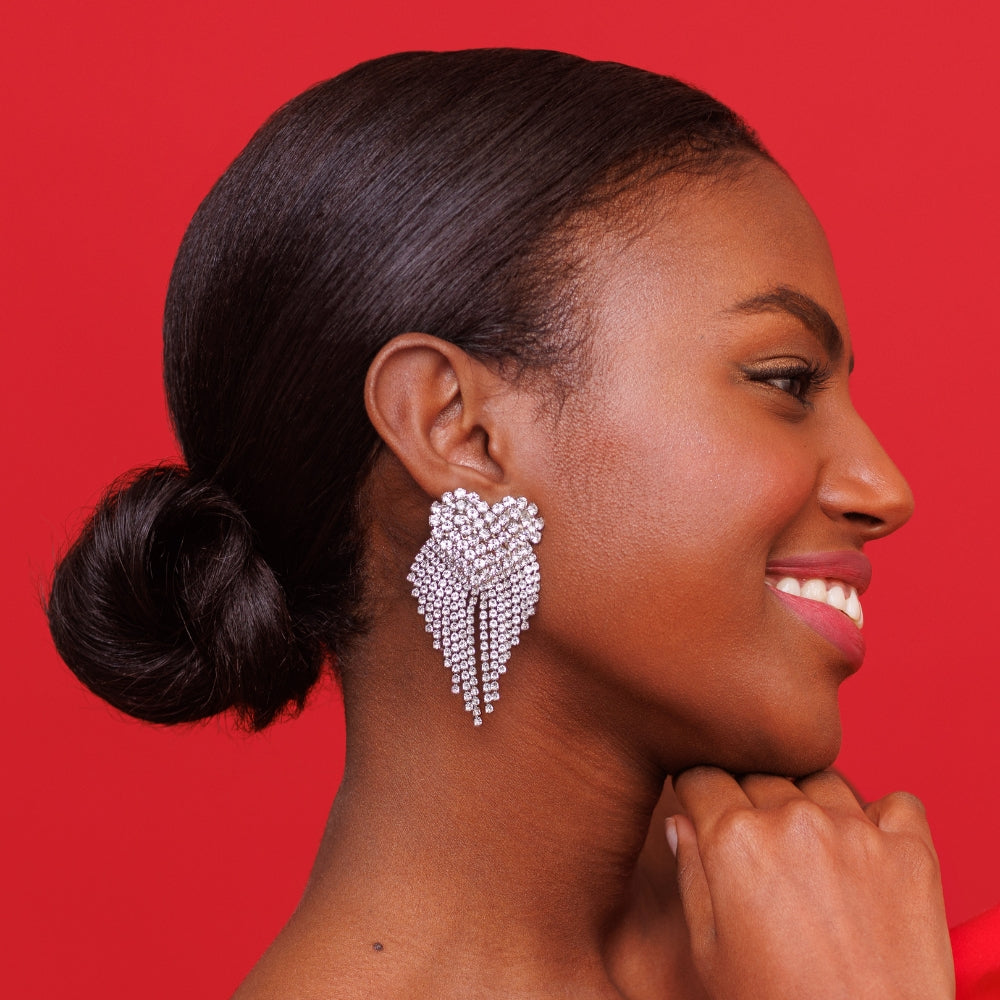 Cordelia Earrings Crystal Gold