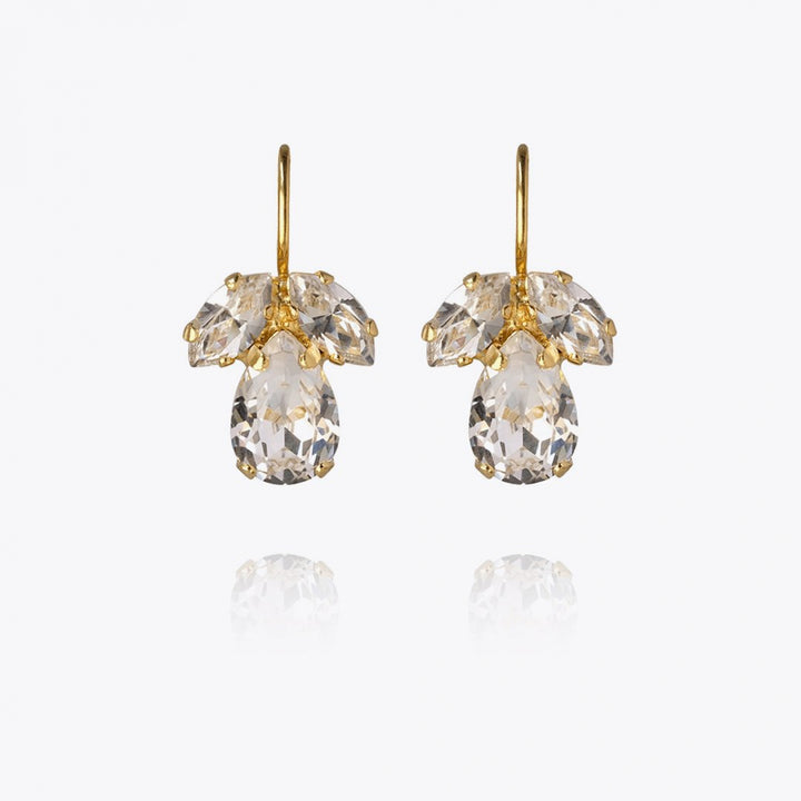 Petite Timo Earrings Gold Crystal