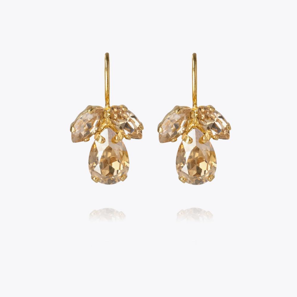 Petite Timo Earrings Gold Golden Shadow/Silk