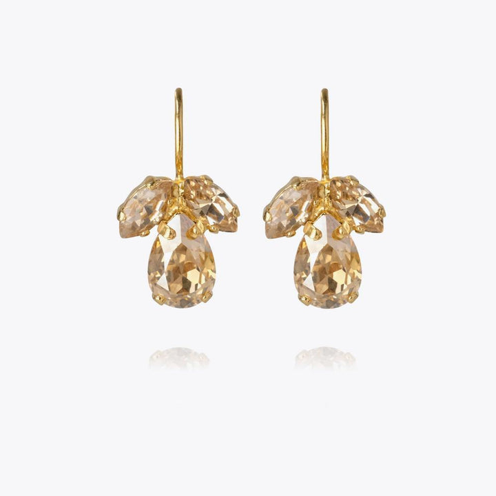 Petite Timo Earrings Gold Golden Shadow/Silk