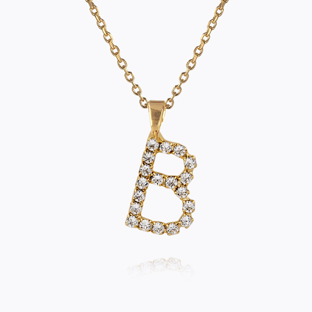 Mini Letter Necklace Gold