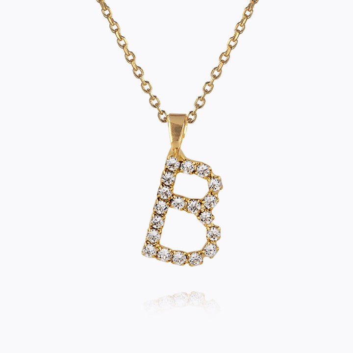 Mini Letter Necklace Gold