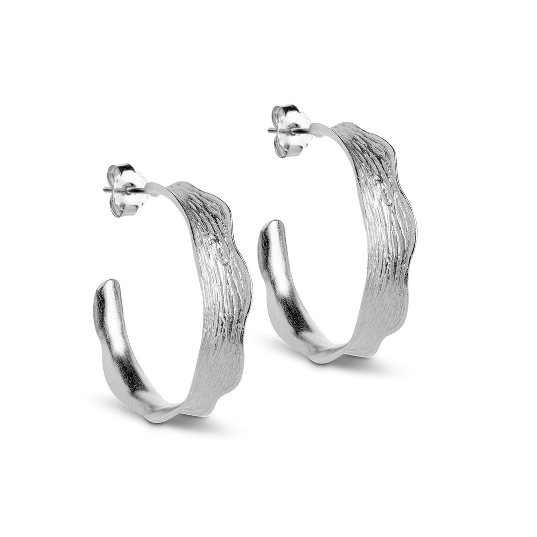 Ane Large Hoops Silver