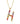 Letter Necklace Rainbow Combo Gold 50cm