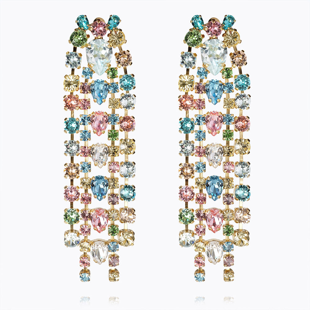 Penelope Earrings Gold Pastel Combo
