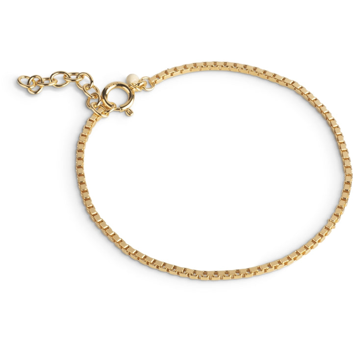 Box Chain 1,45 mm Bracelet Gold