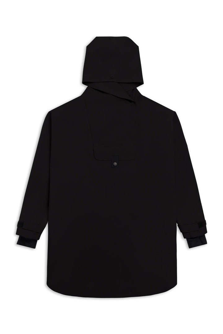 Bergen Poncho Black