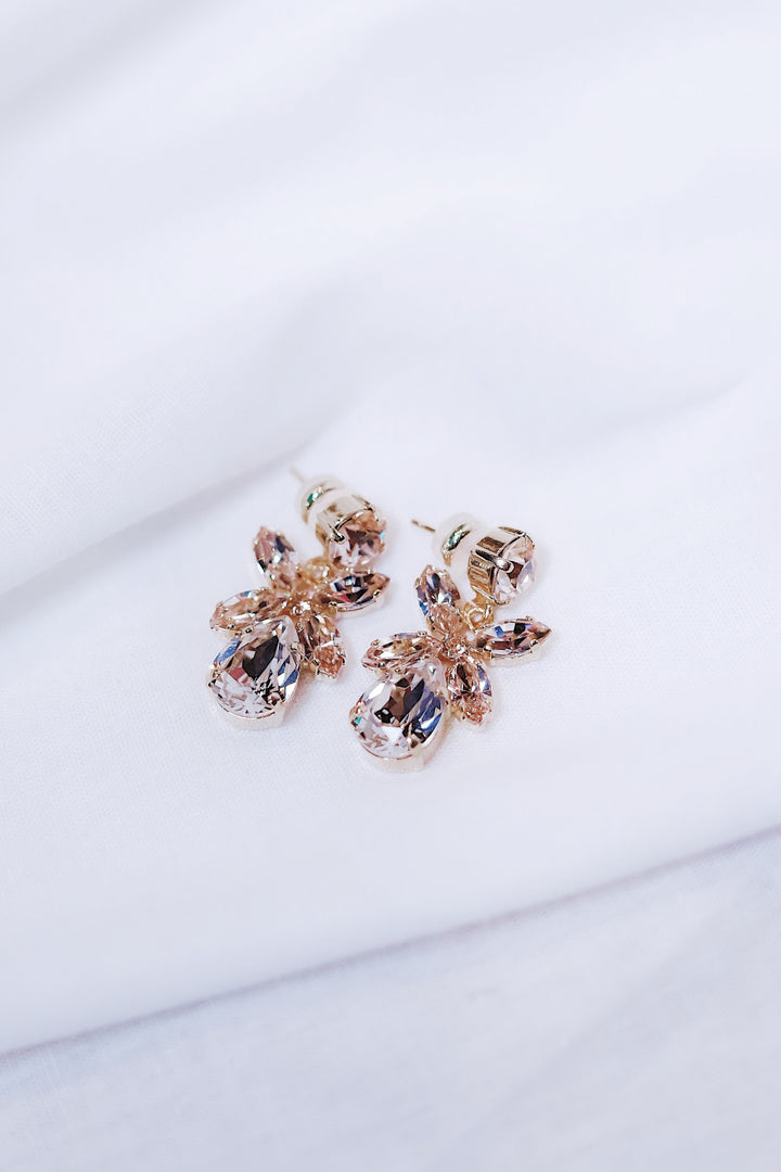 Mini Dione Earrings Gold Silk