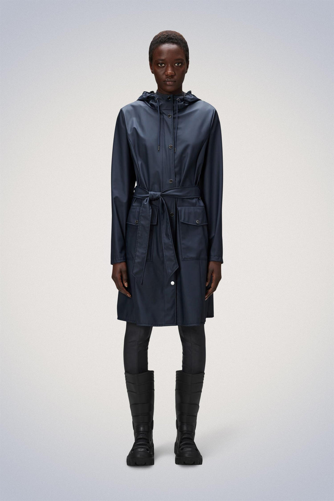 Curve Long Jacket W3 Navy