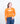 Light Stretch Jersey Cutout Blouse Vibrant Orange