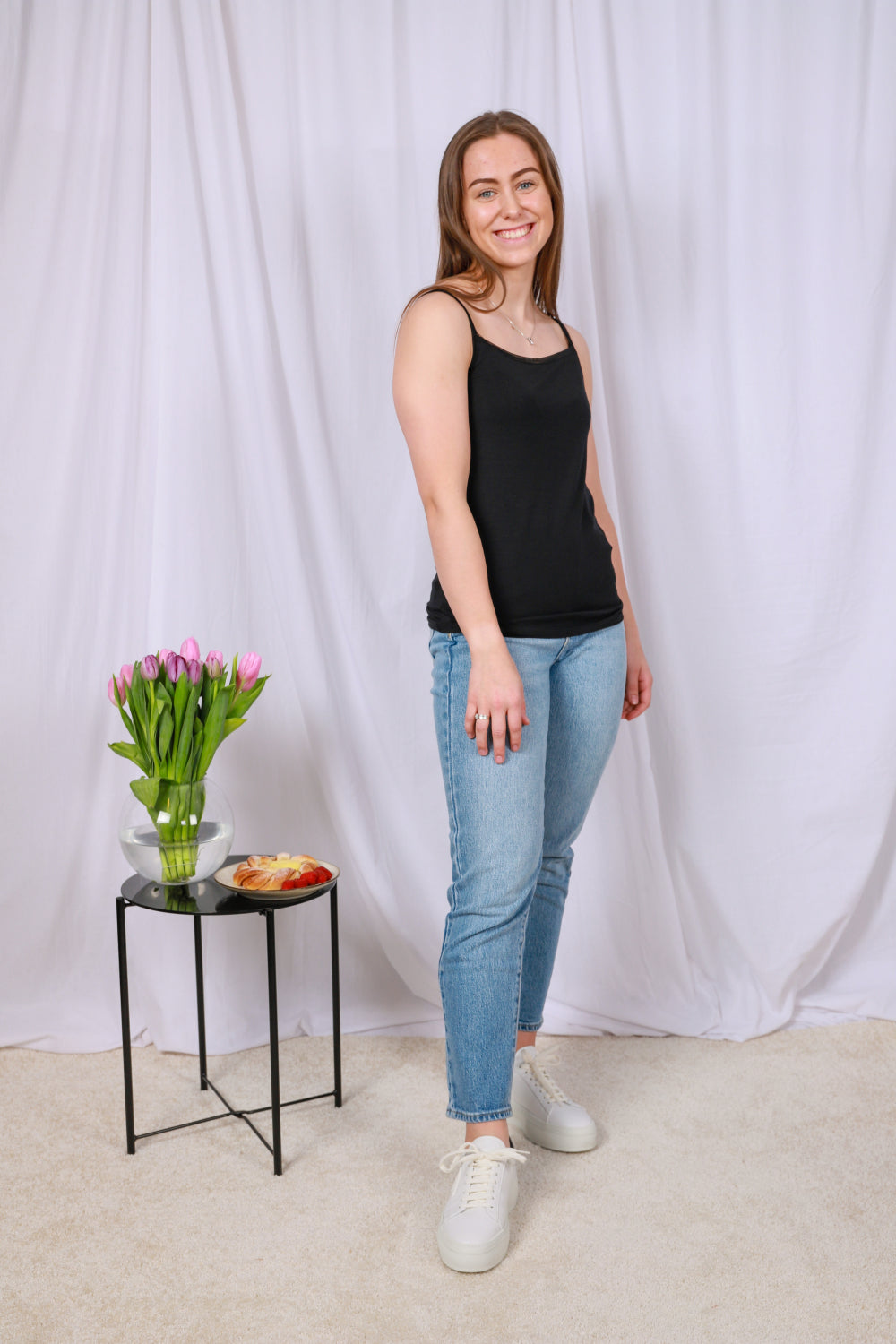 Perfect line top Black