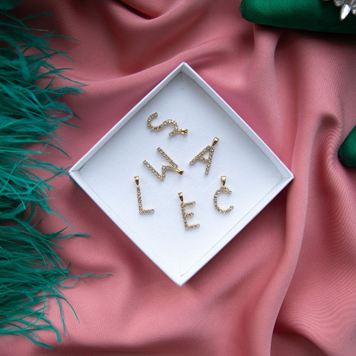 Mini Letter Necklace Gold