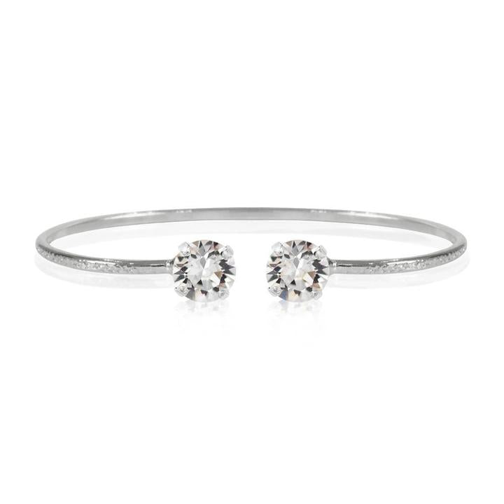 Classic Petite Bracelet Rhodium Crystal