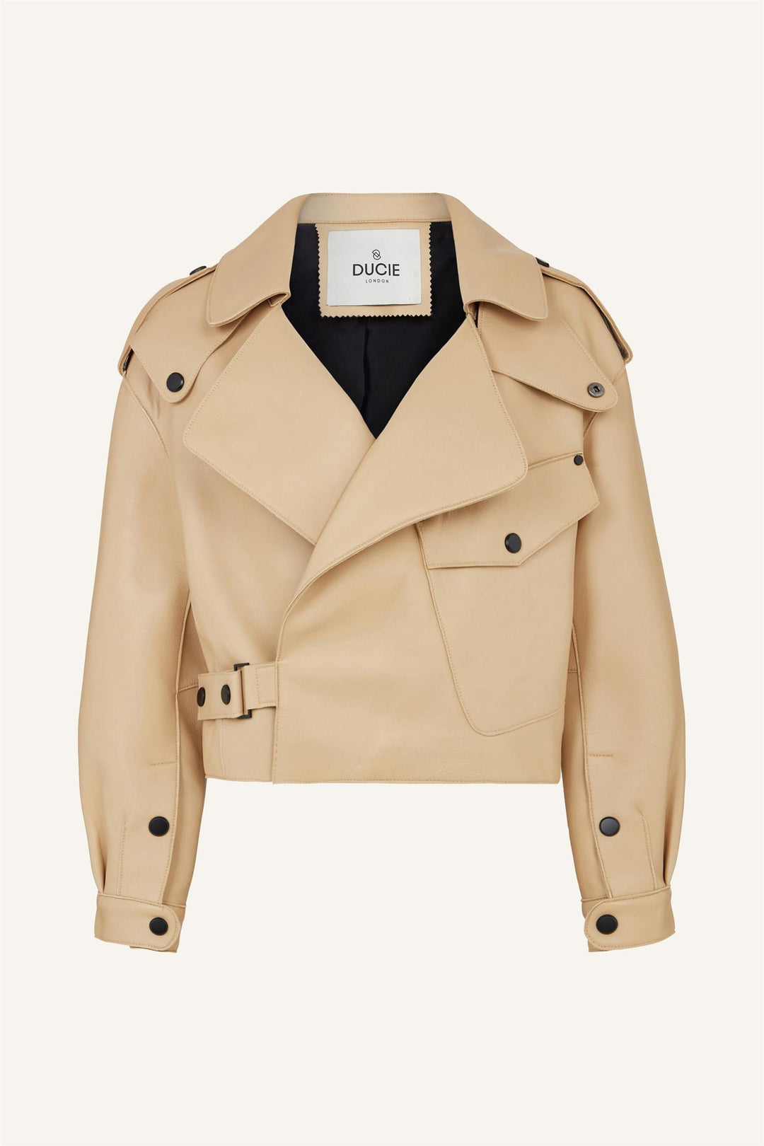 Simi Leather Jacket Beige