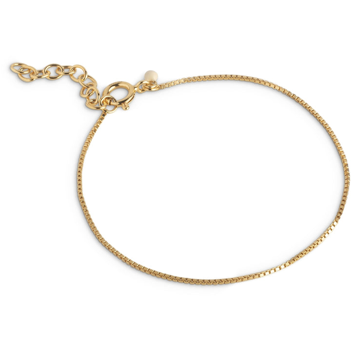 Box Chain 0,8 mm Bracelet Gold