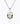 Mini Drop Necklace Rhodium Crystal