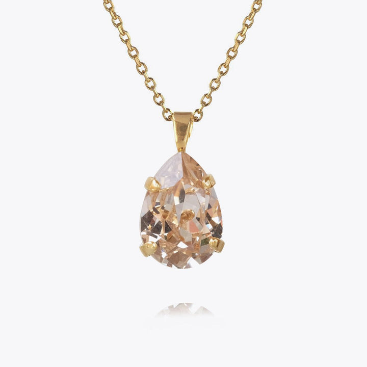 Mini Drop Necklace Gold Silk