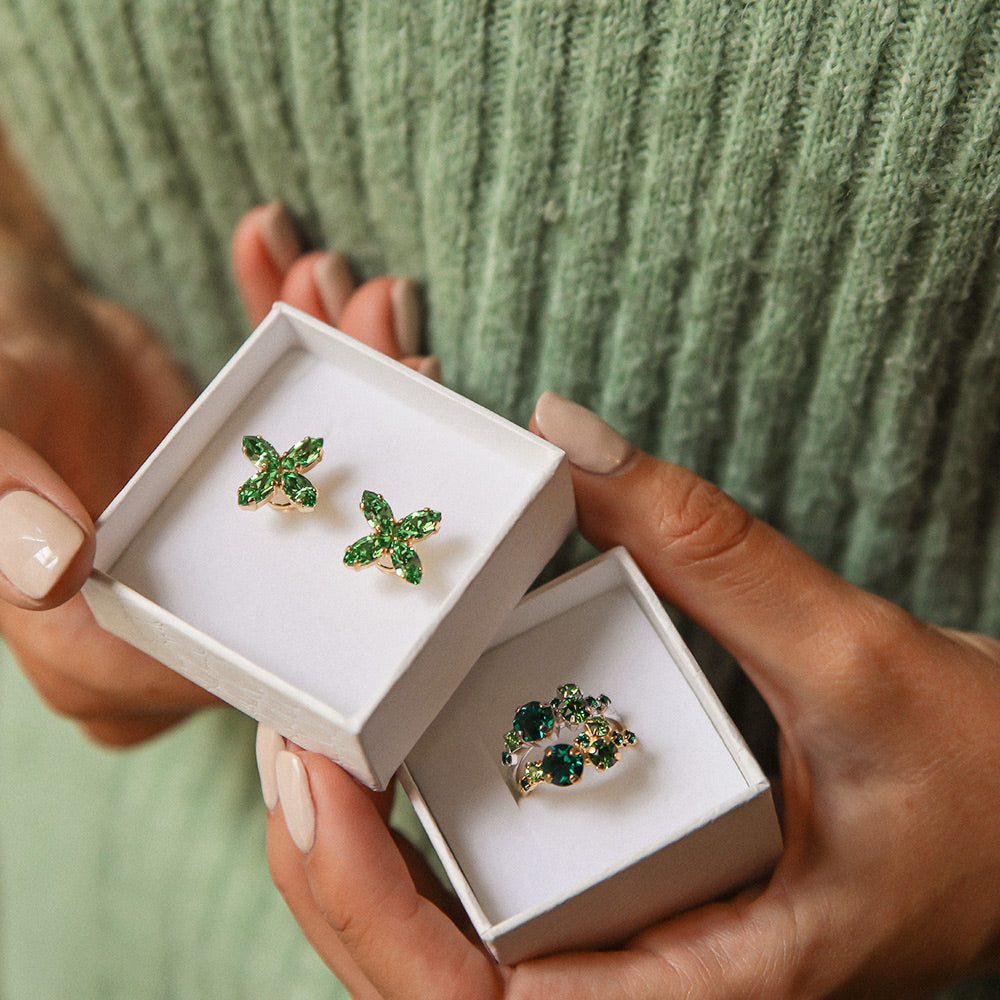 Stardust Ring Gold Green Combo